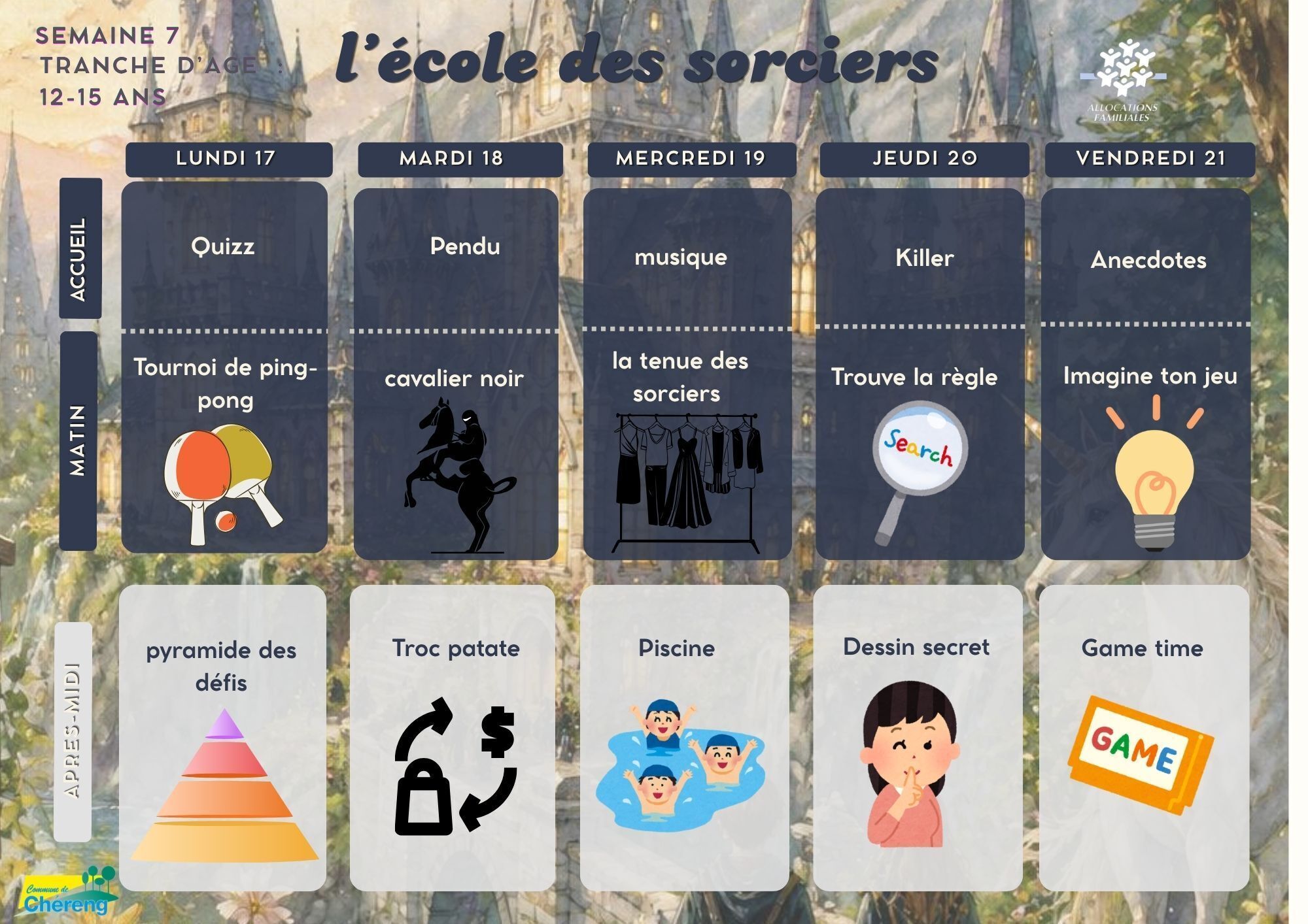 12-15 ans août semaine 3