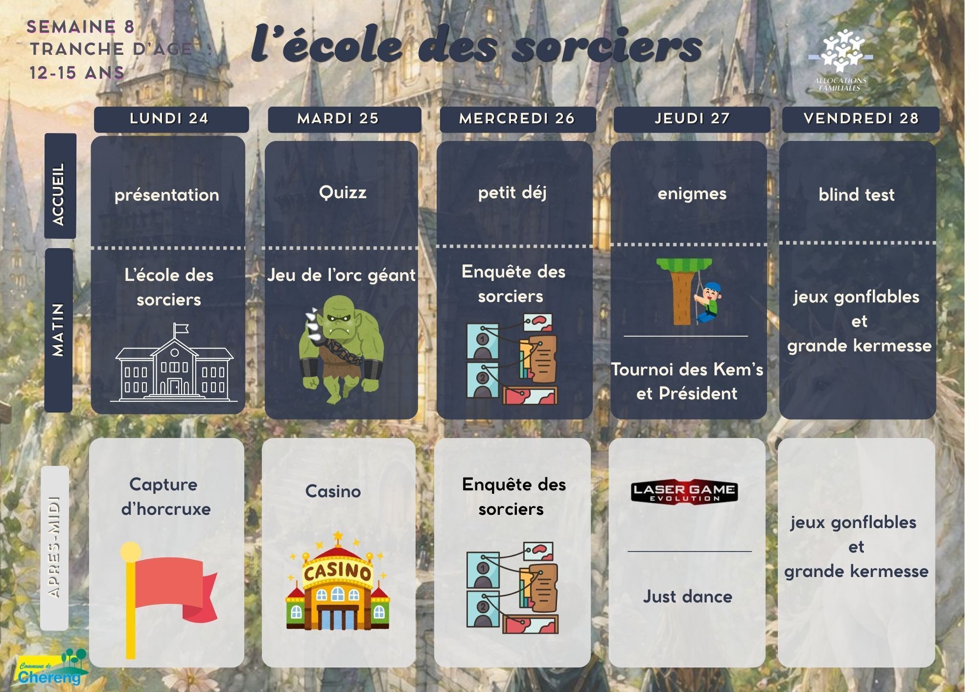 12-15 ans août semaine 4