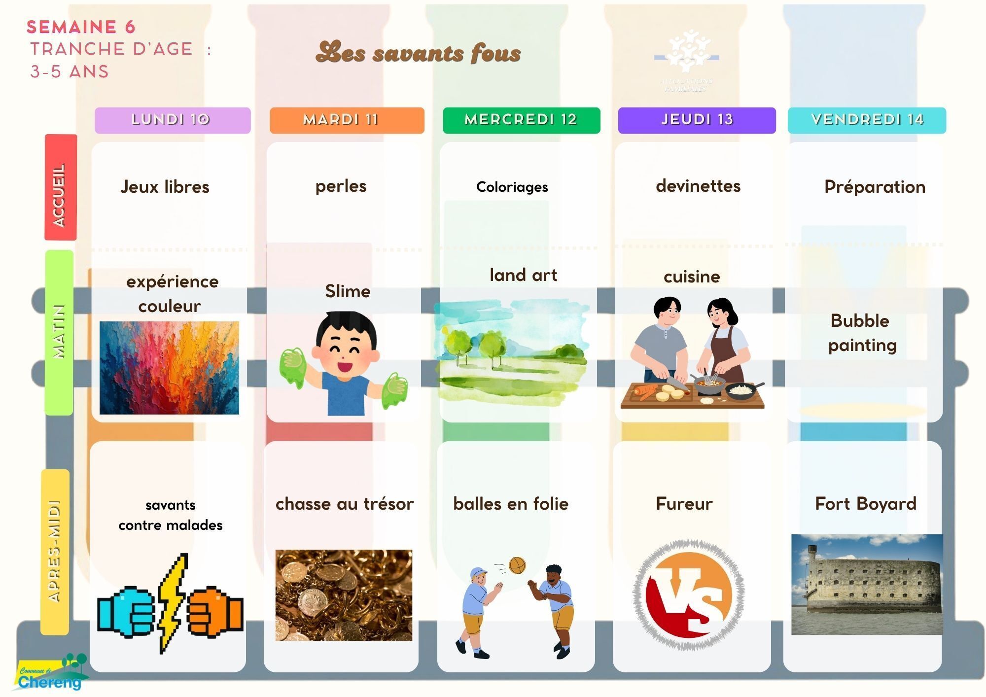 3-5 ans août semaine 2