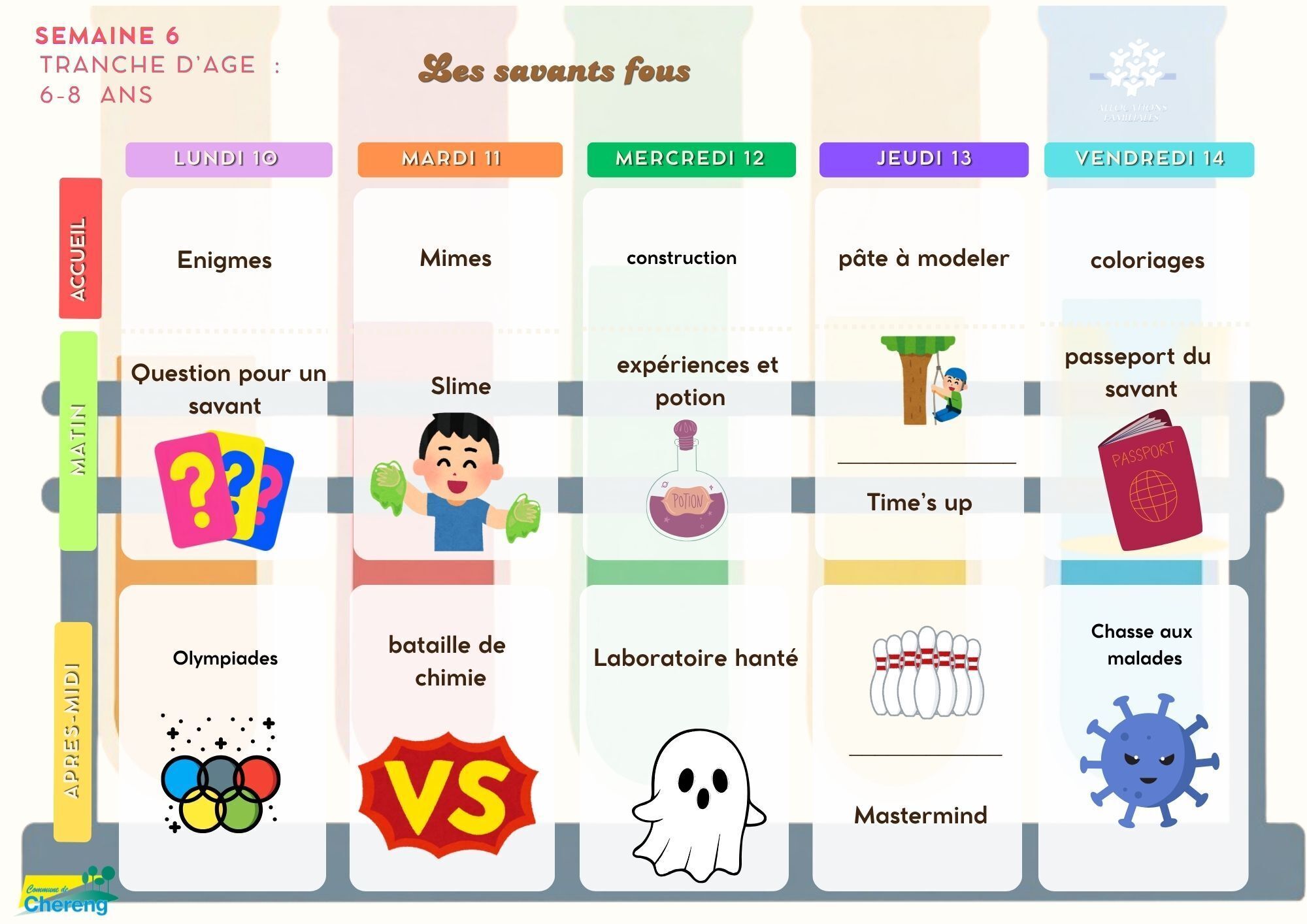 6-8 ans août semaine 2