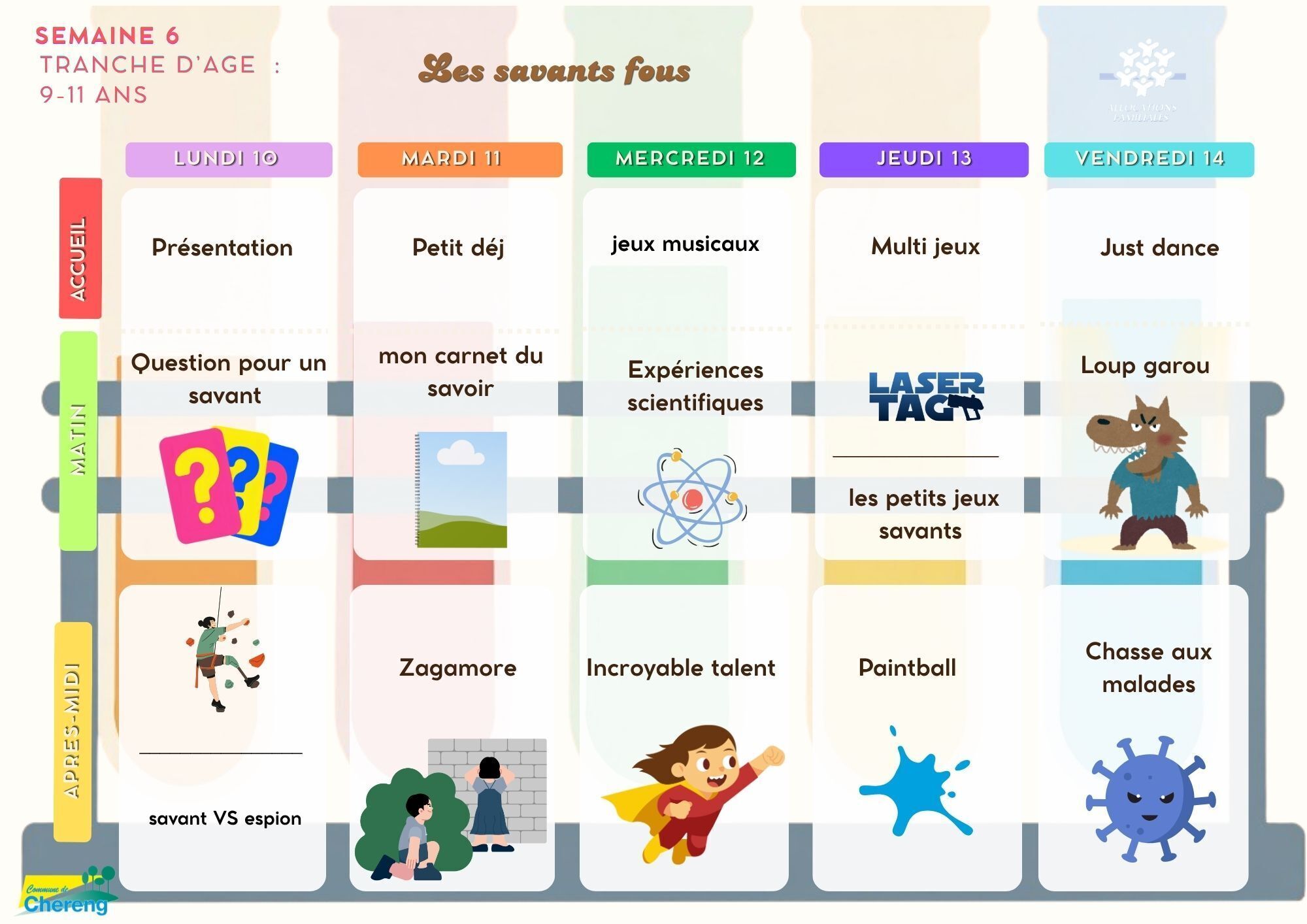 9-11 ans août semaine 2