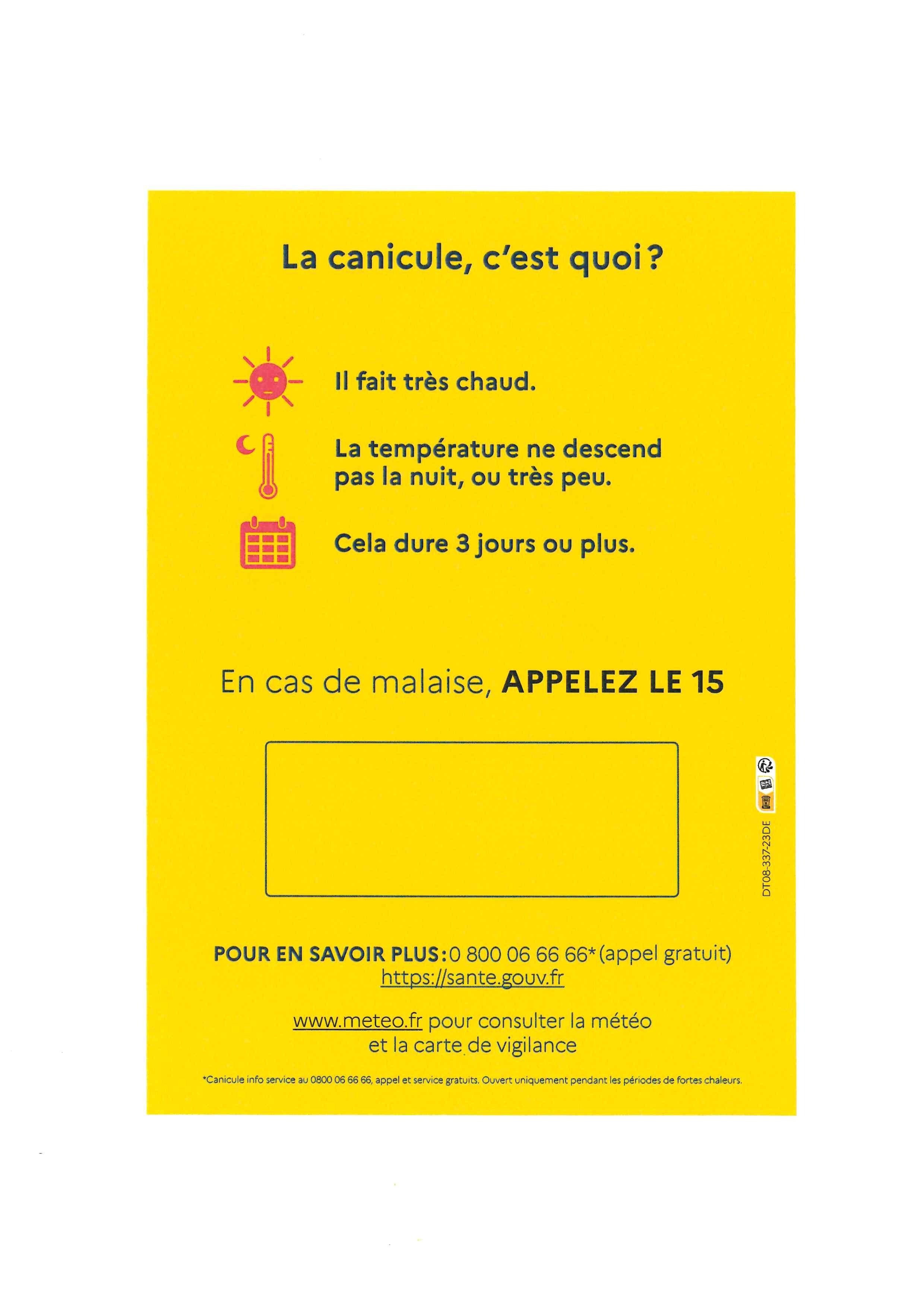 Affiche canicule 5