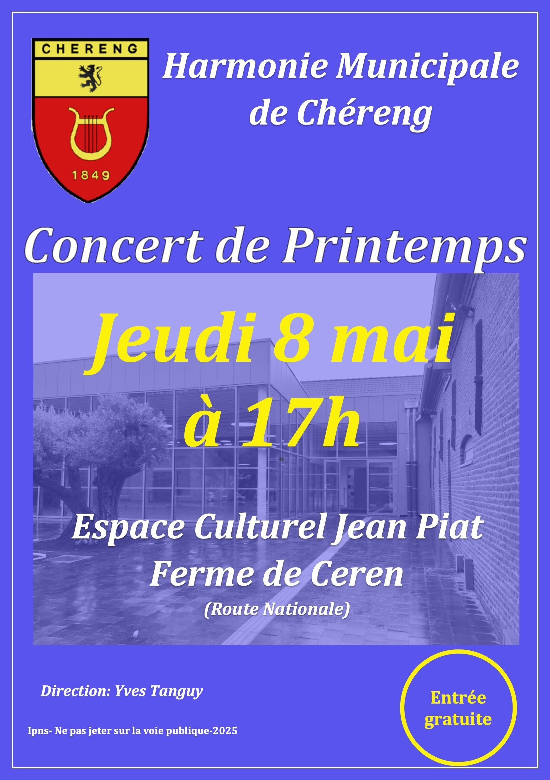 affiche concert 8 mai espace jean piat