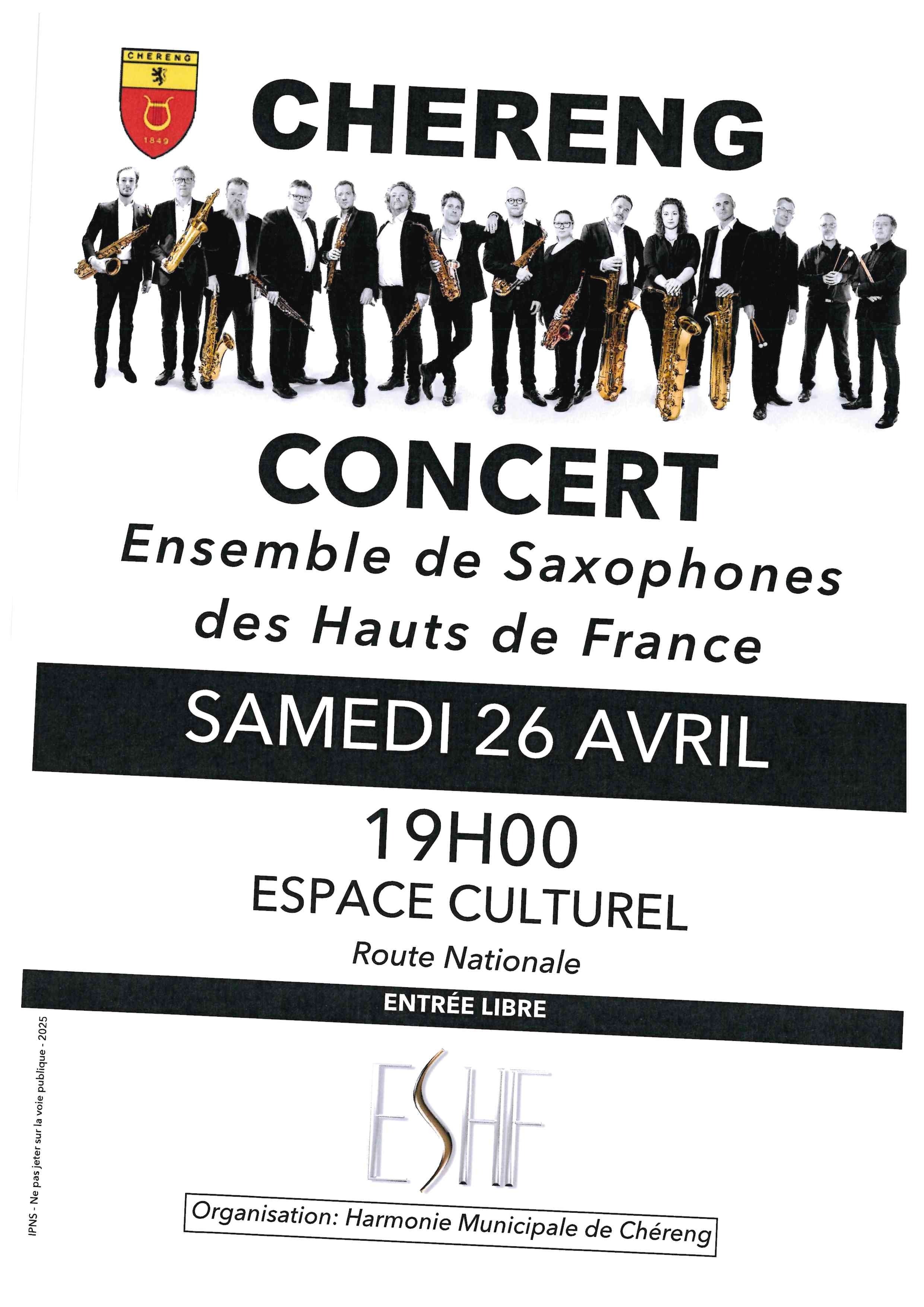 affiche ensemble saxo 26/04/25