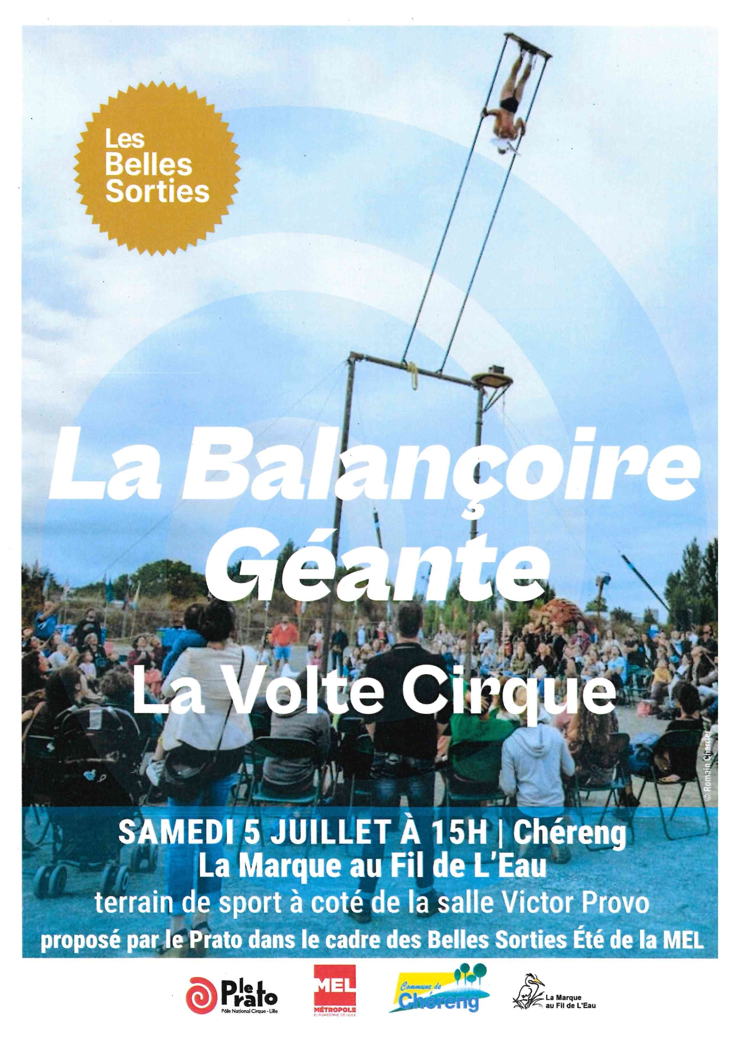 Affiche la balançoire géante