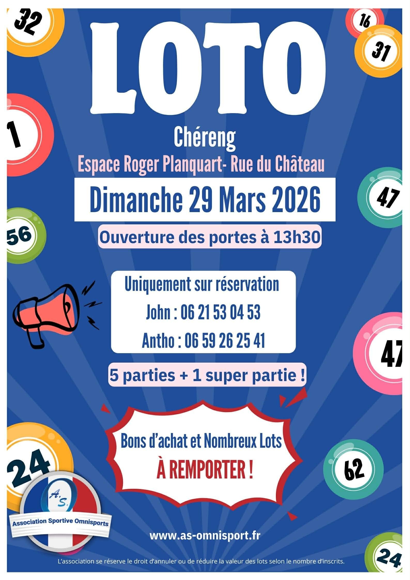 affiche loto karaté