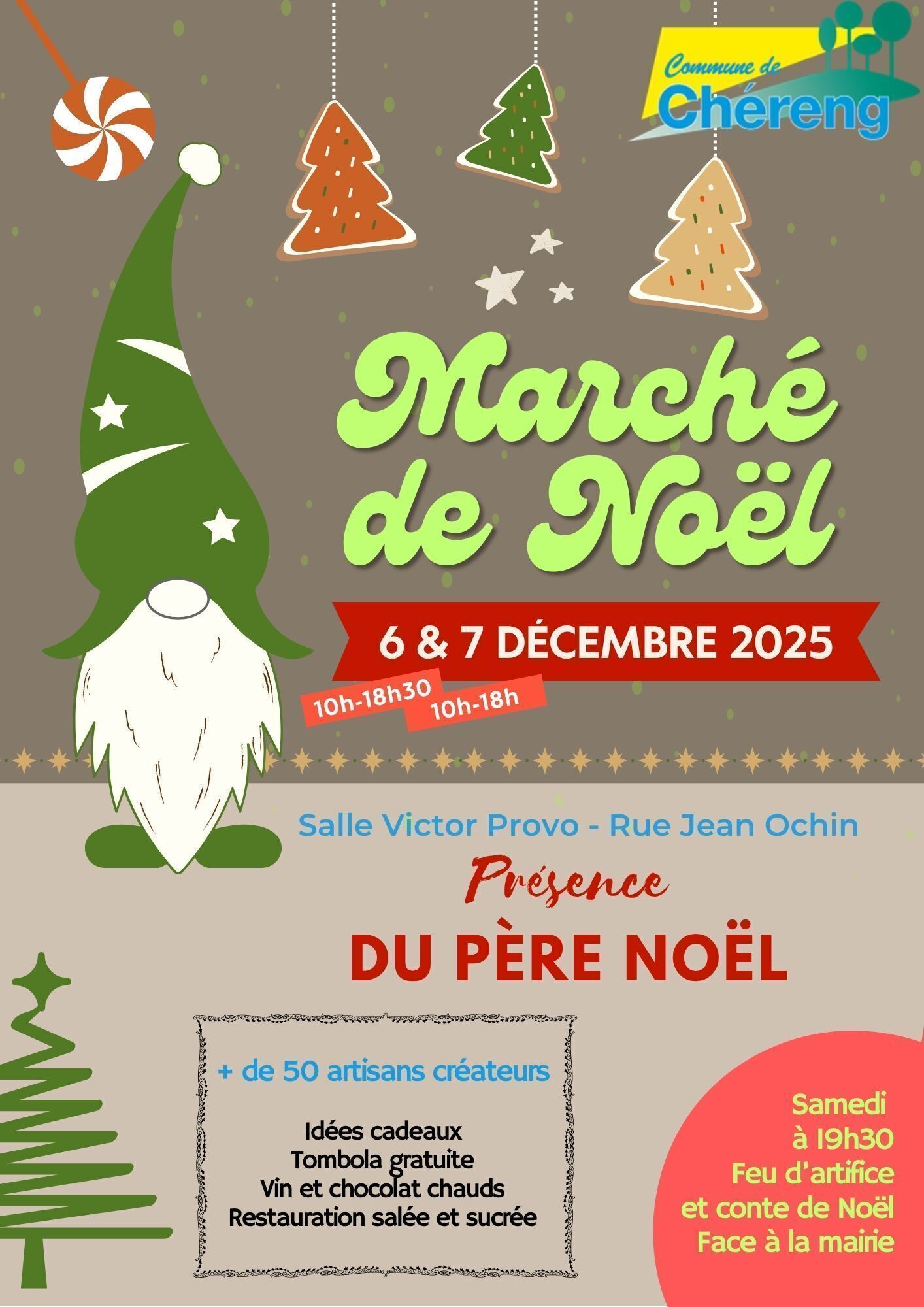 Affiche marché de noel 2025