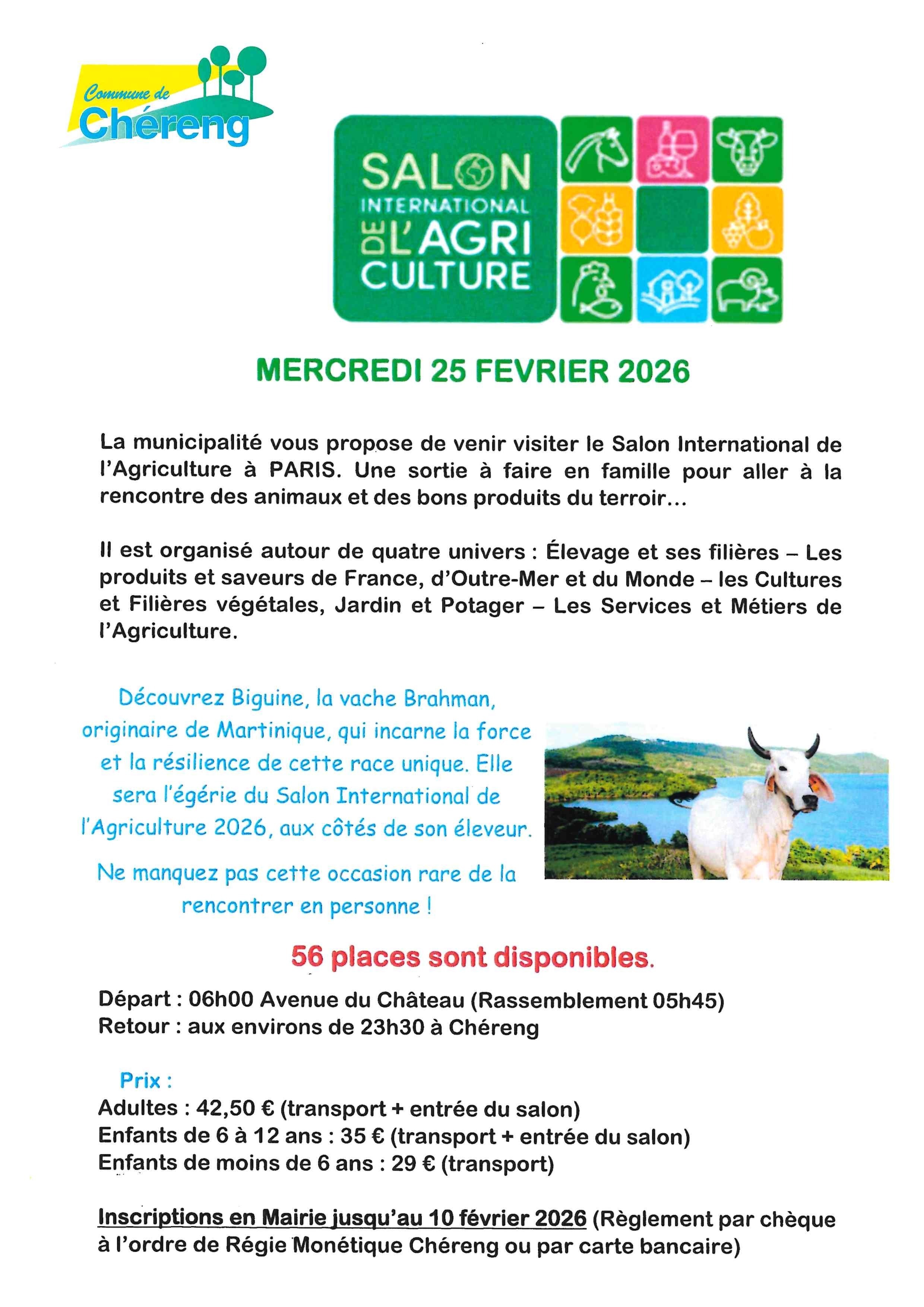 affiche salon de l'agriculture 2026