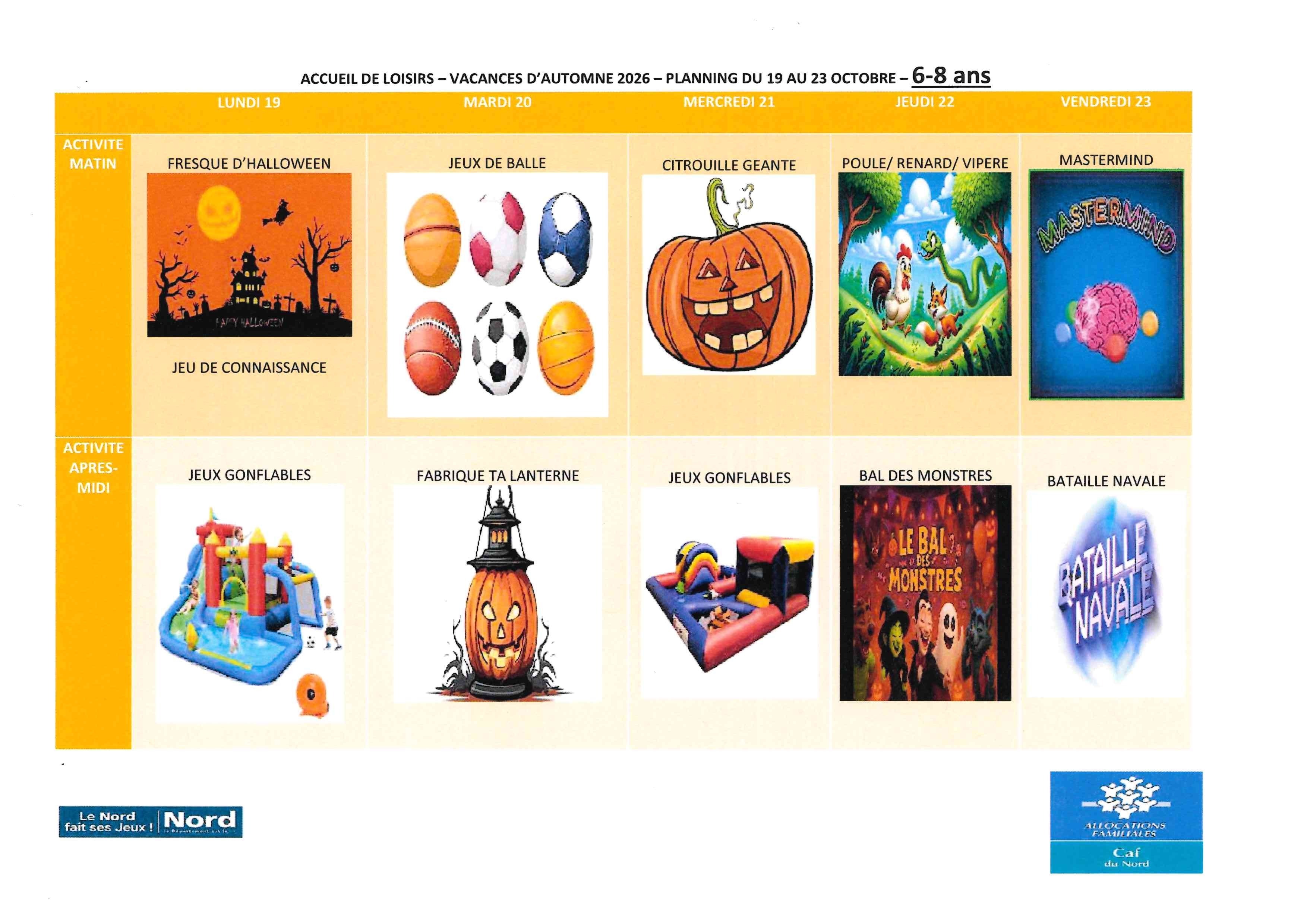ALSH SEMAINE 1 - 6-8 ANS