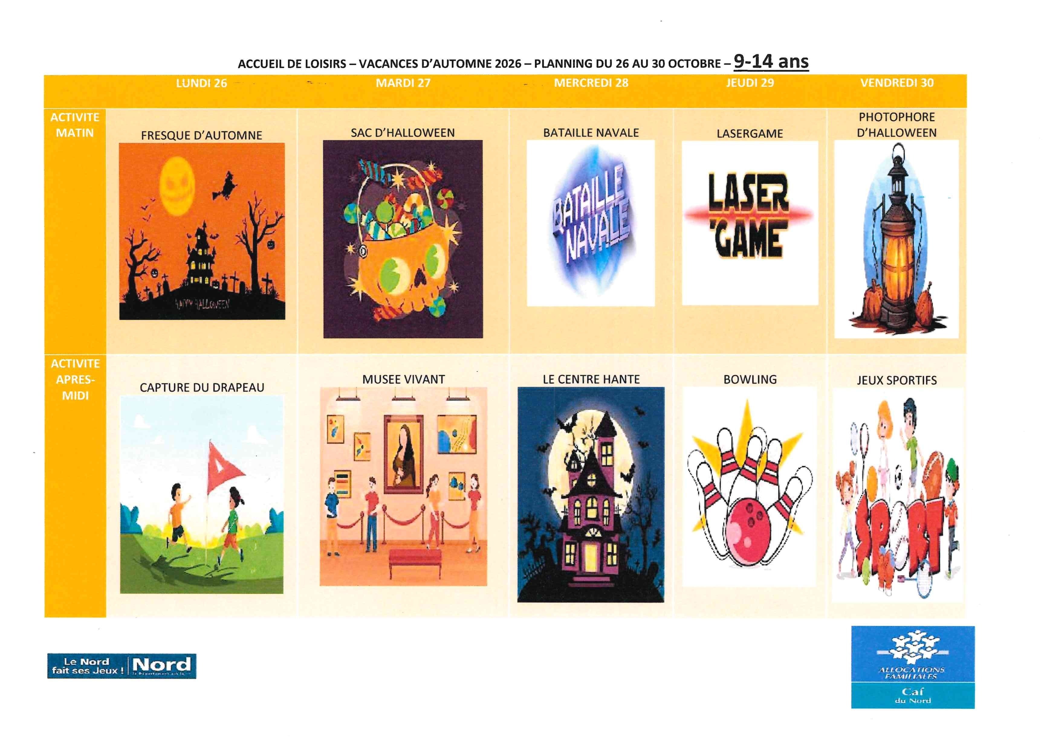 ALSH SEMAINE 2 - 9-14 ANS