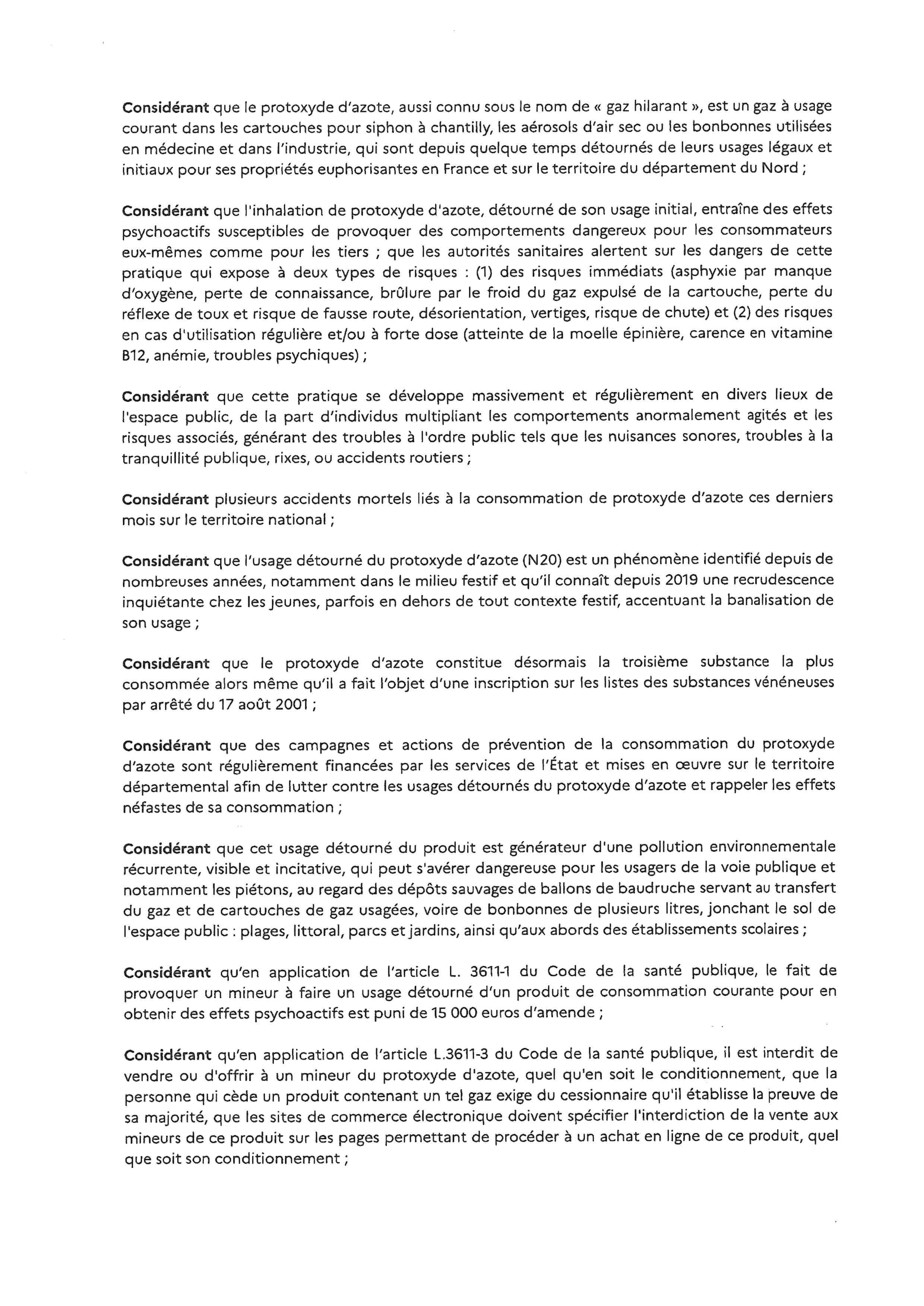 Arrêté pref protoxyde d'azote p2