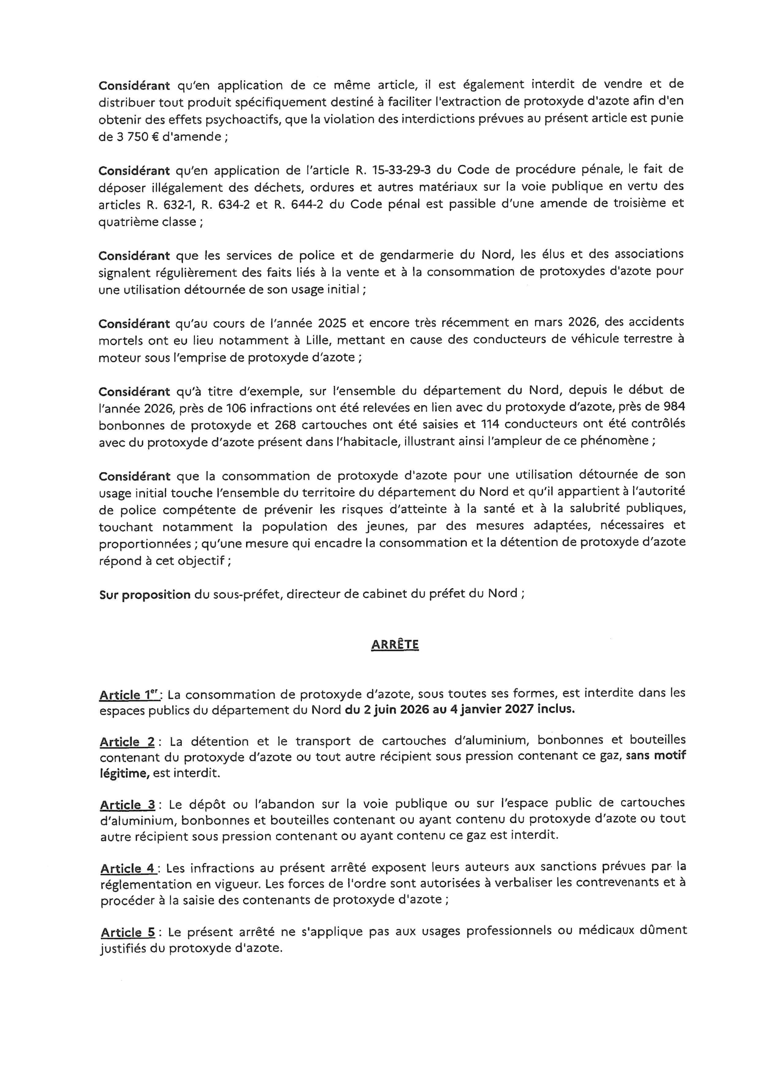 Arrêté pref protoxyde d'azote p3
