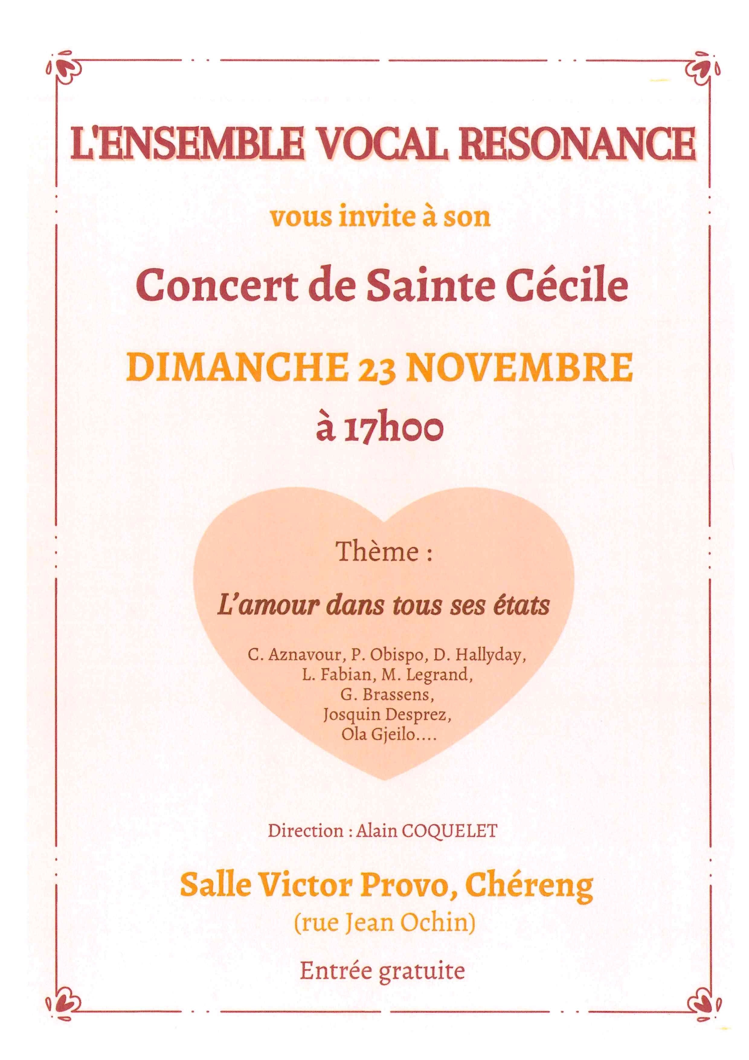 Concert Ste Cécile EVR - 2025
