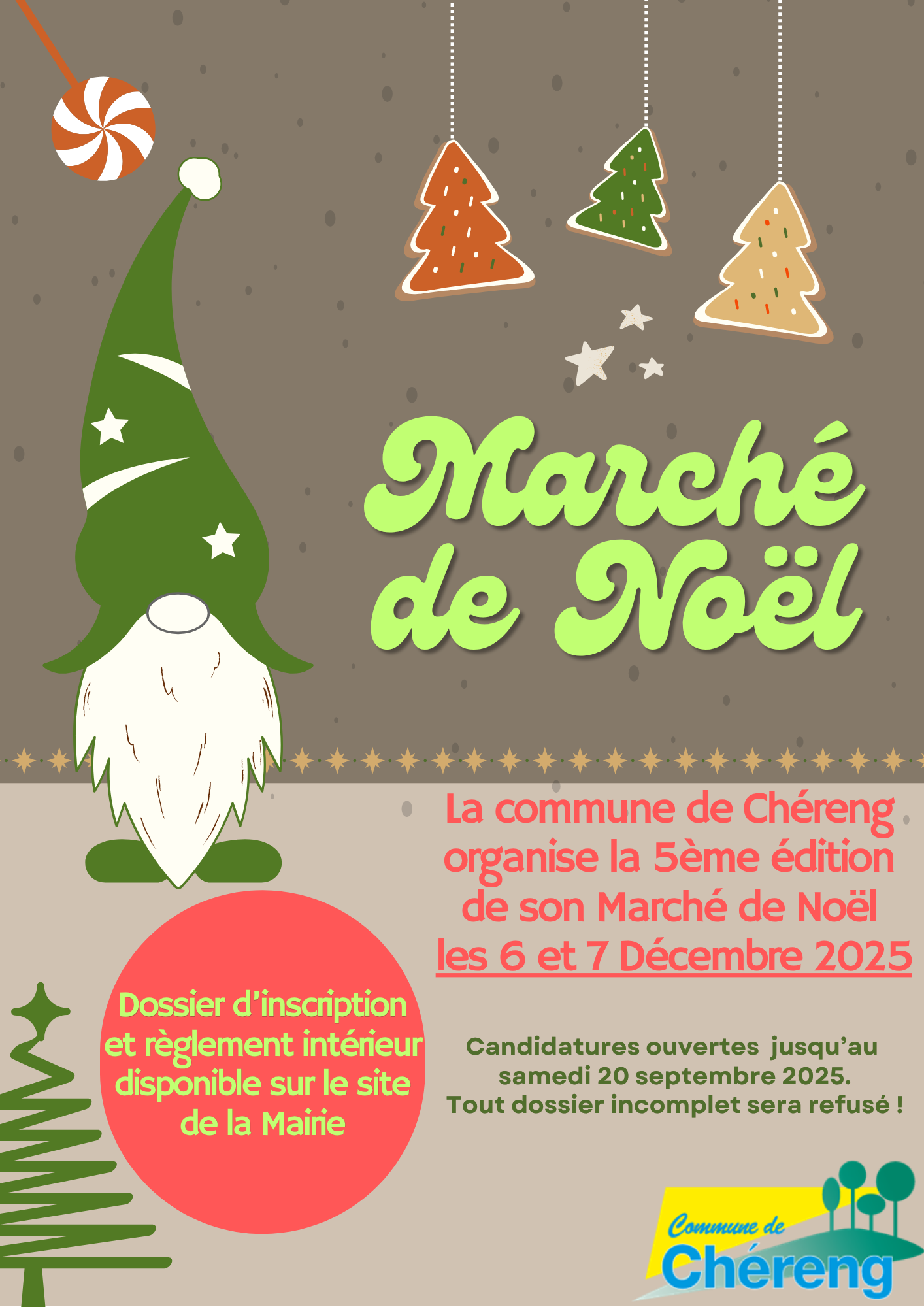 illustration candidature marché de Noël