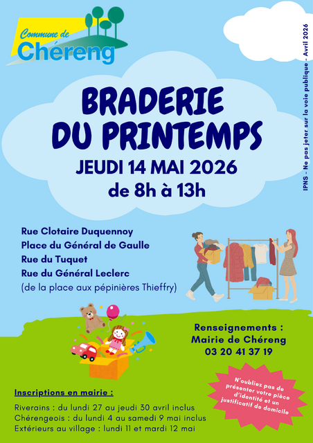 affiche braderie mai 2026