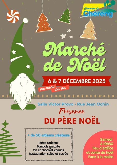 Affiche marché de noel 2025