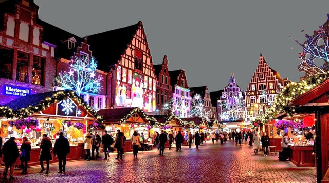 illustration marché noel d'Hasselt